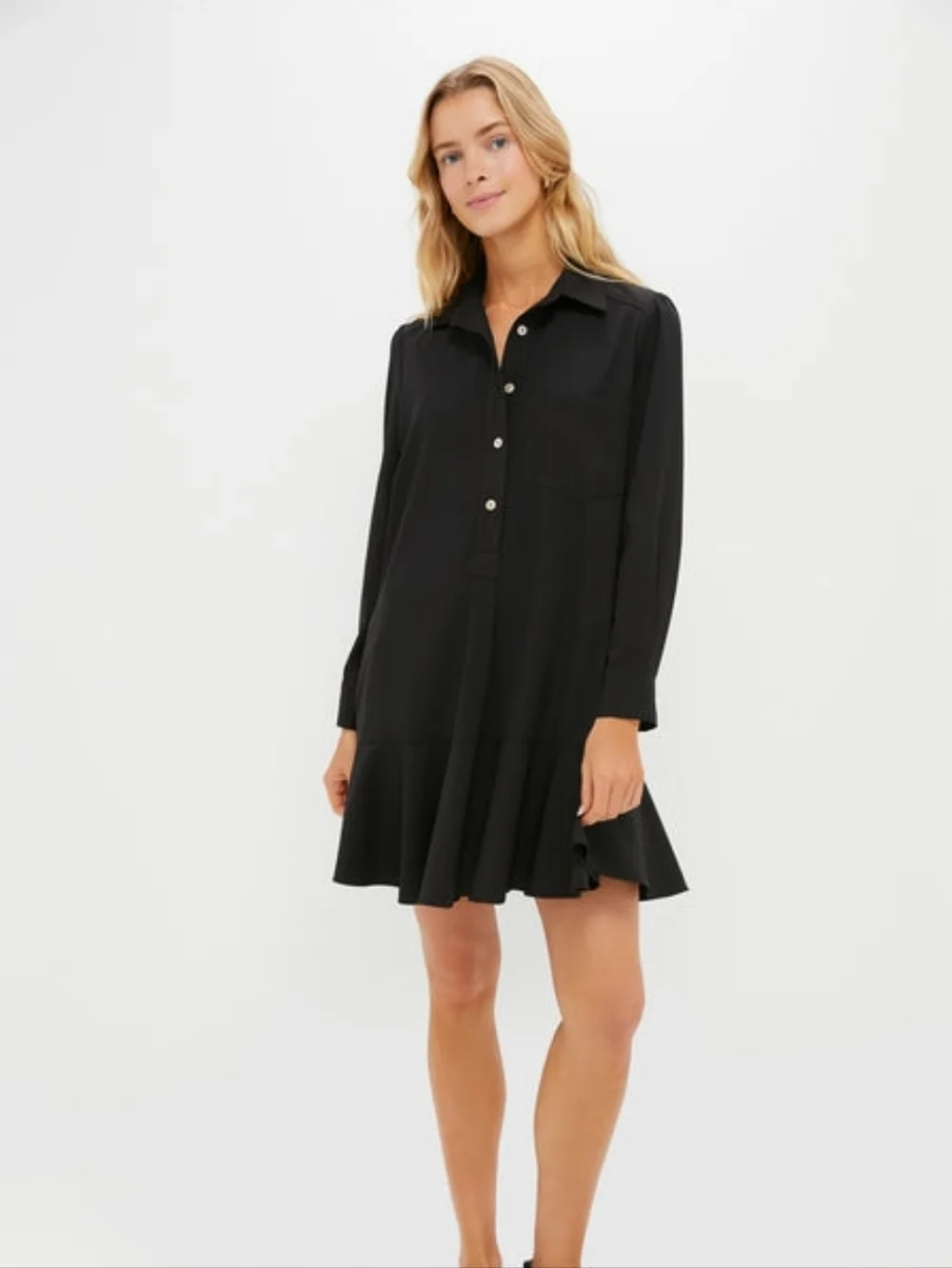 Pomander Place x Tuckernuck Callahan Shirt Dress Black Size M - Picture 2 of 15